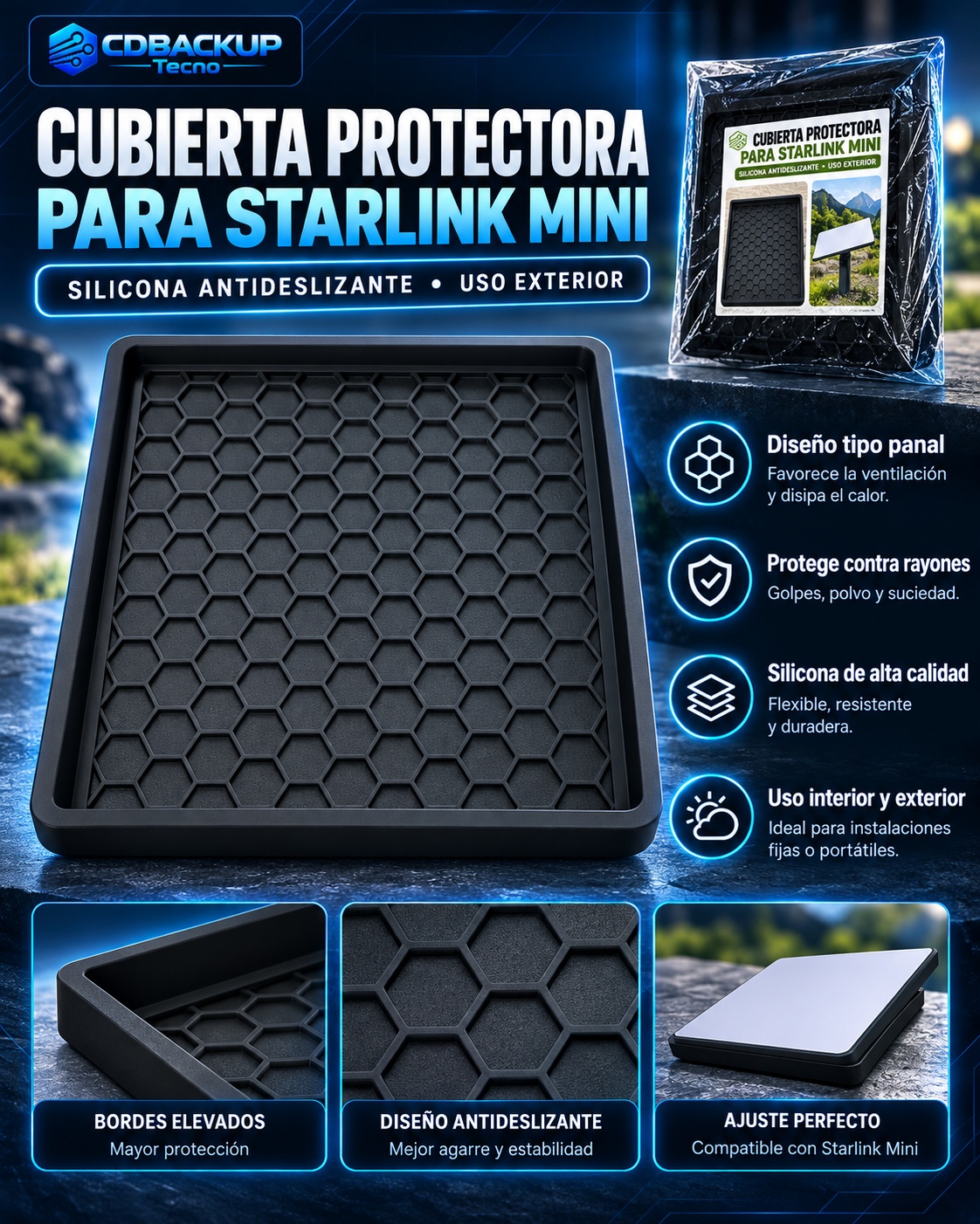 Cubierta protectora para Starlink Mini
