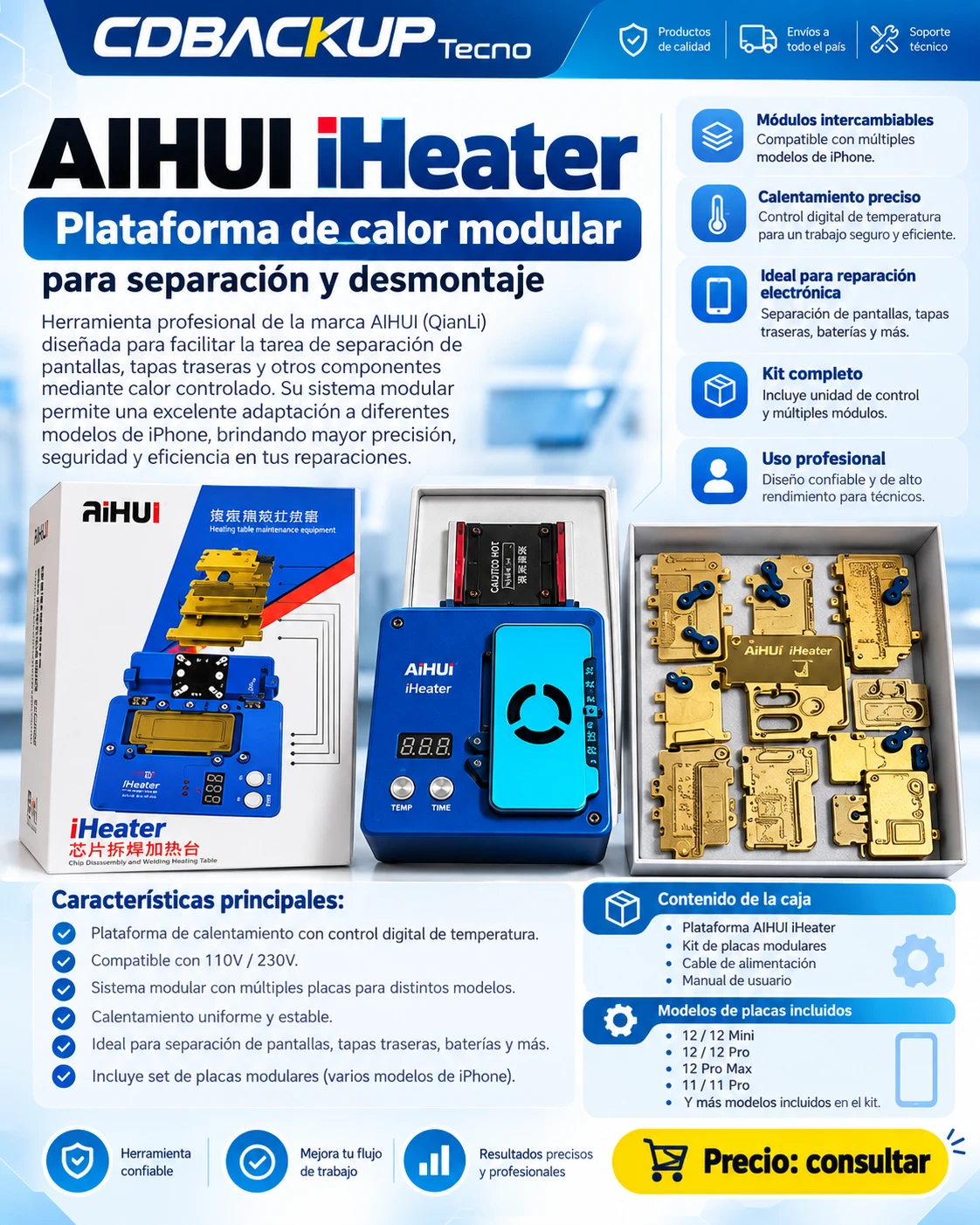 Aihui (QianLi) iHeater plataforma de calor