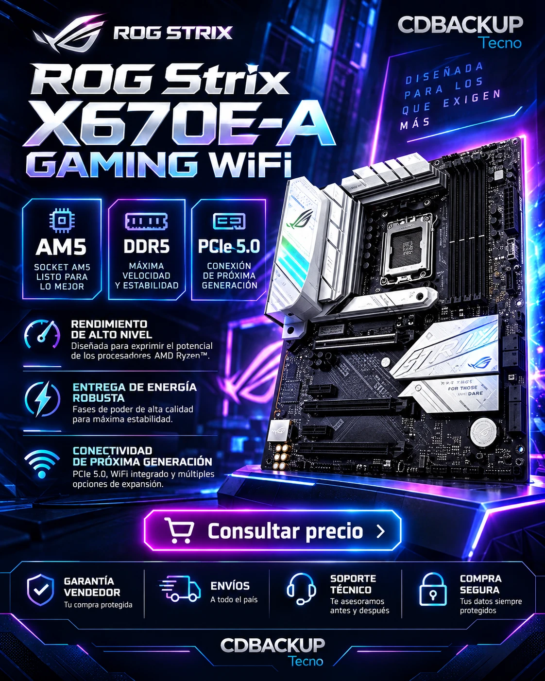 Motherboard ASUS ROG Strix X670E-A Gaming WiFi