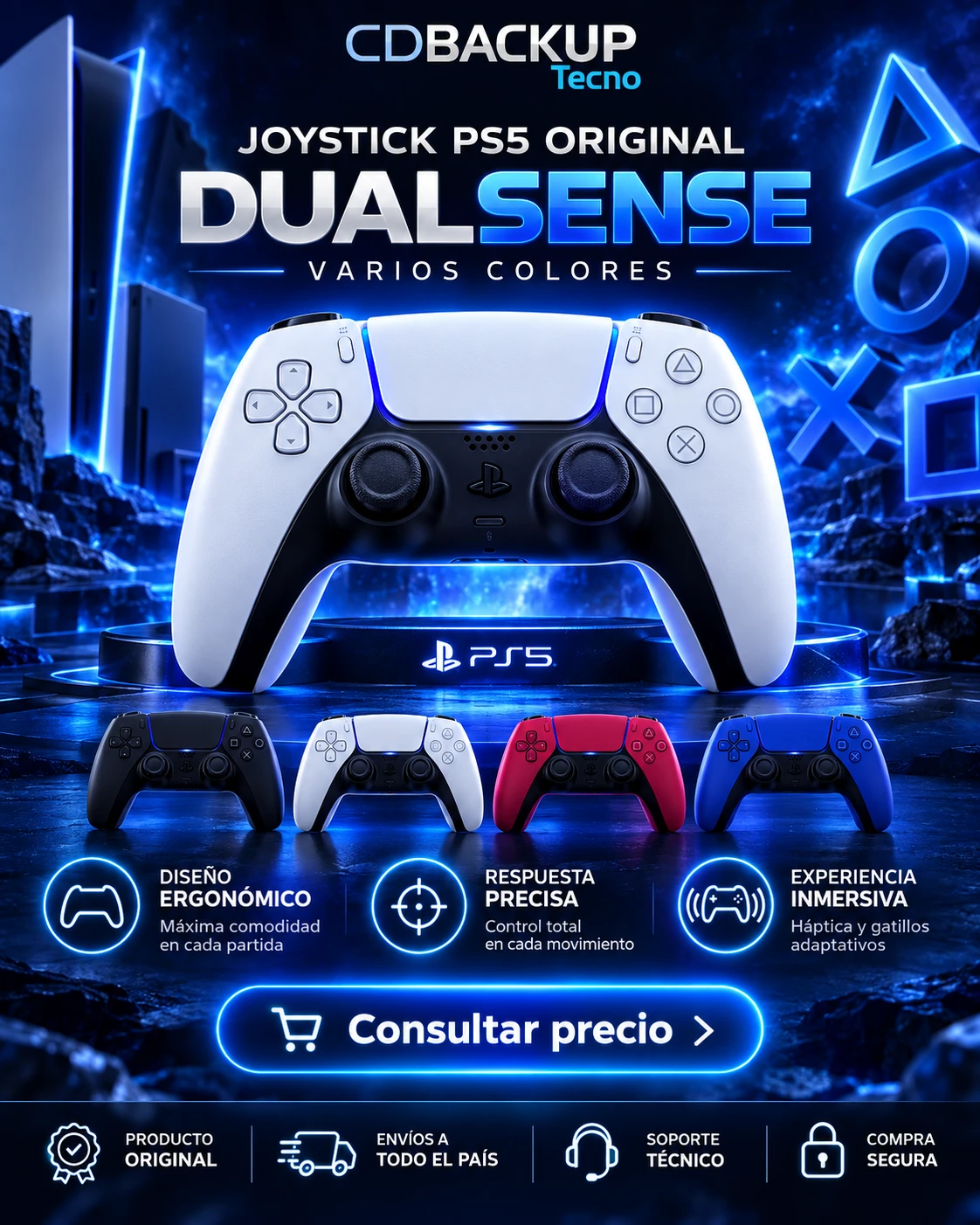 DualSense PS5 · Varios colores
