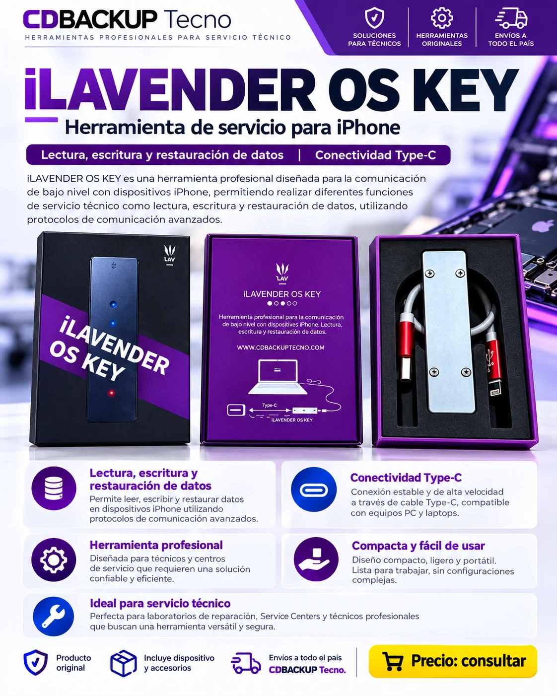 iLavender OS Key servicio para iPhone