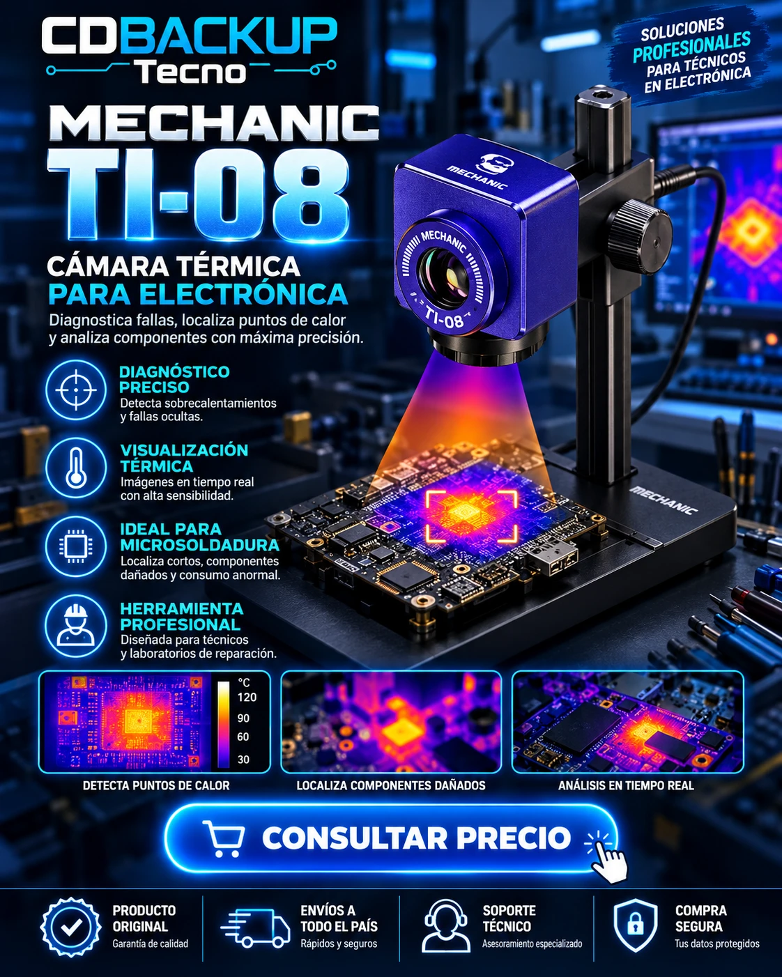 Mechanic TI-08 Cámara térmica