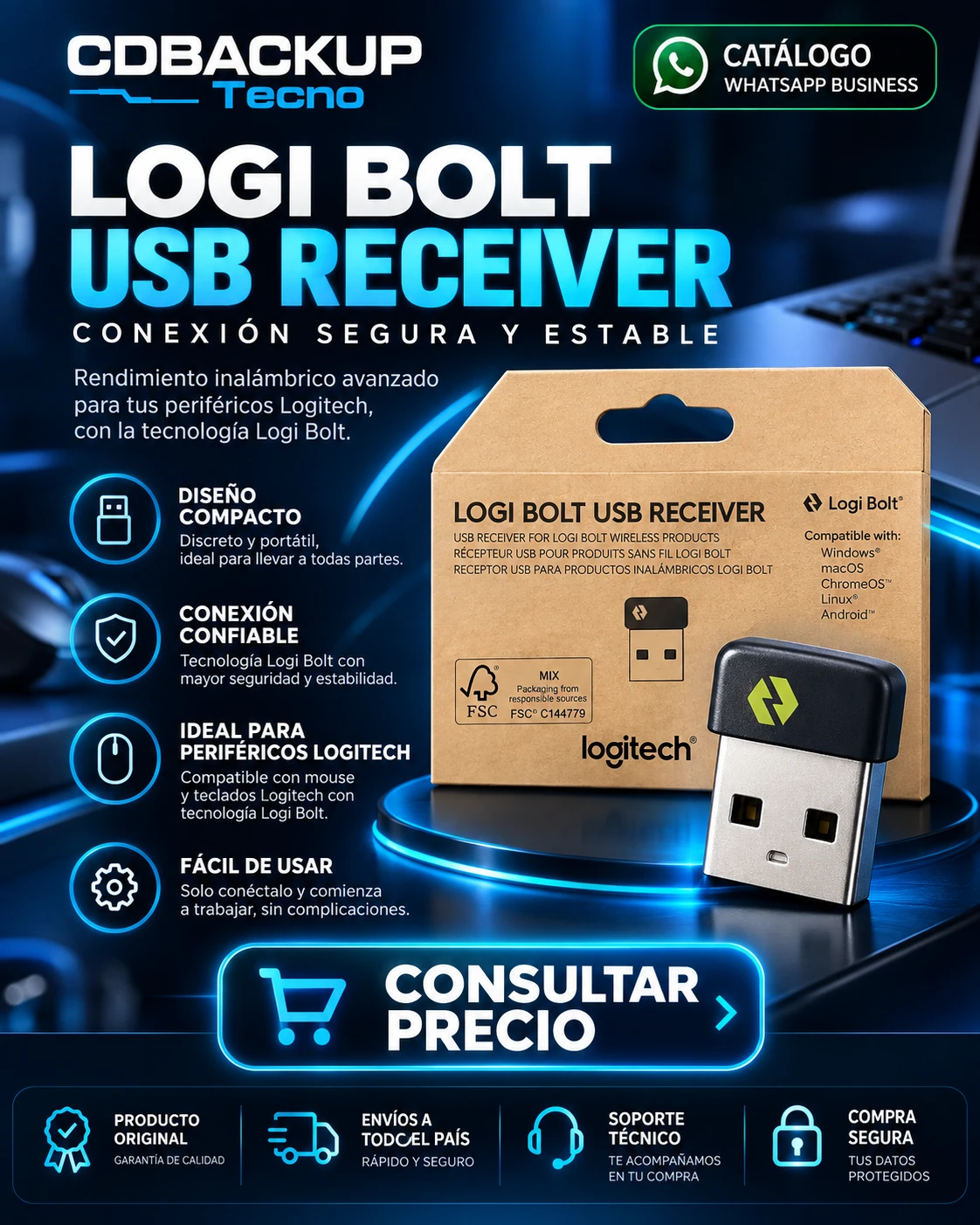 Receptor USB Logitech