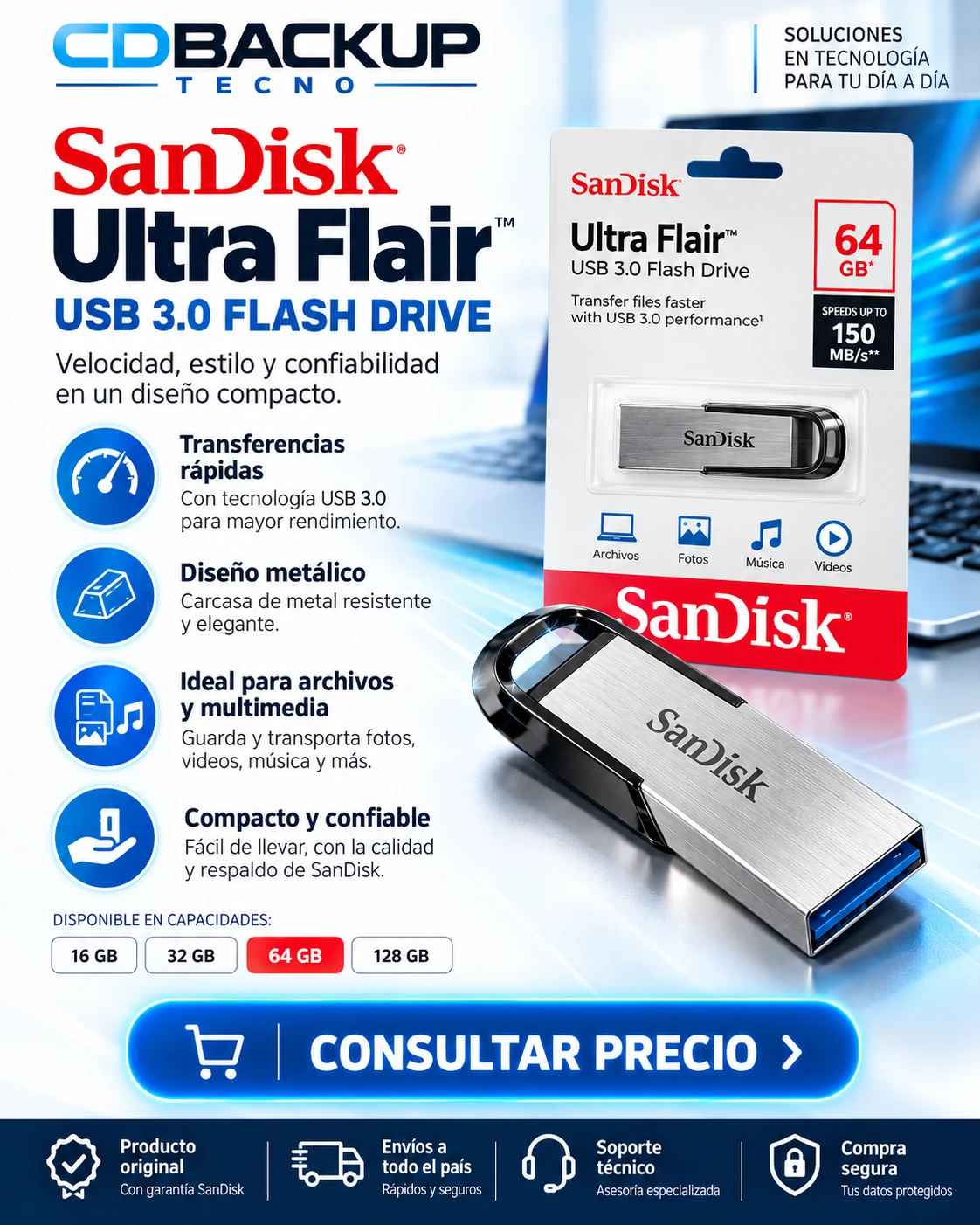 SanDisk Ultra Flair 128 GB