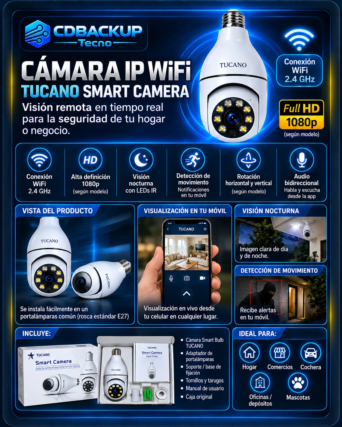 Tucano Smart Camera IP WiFi